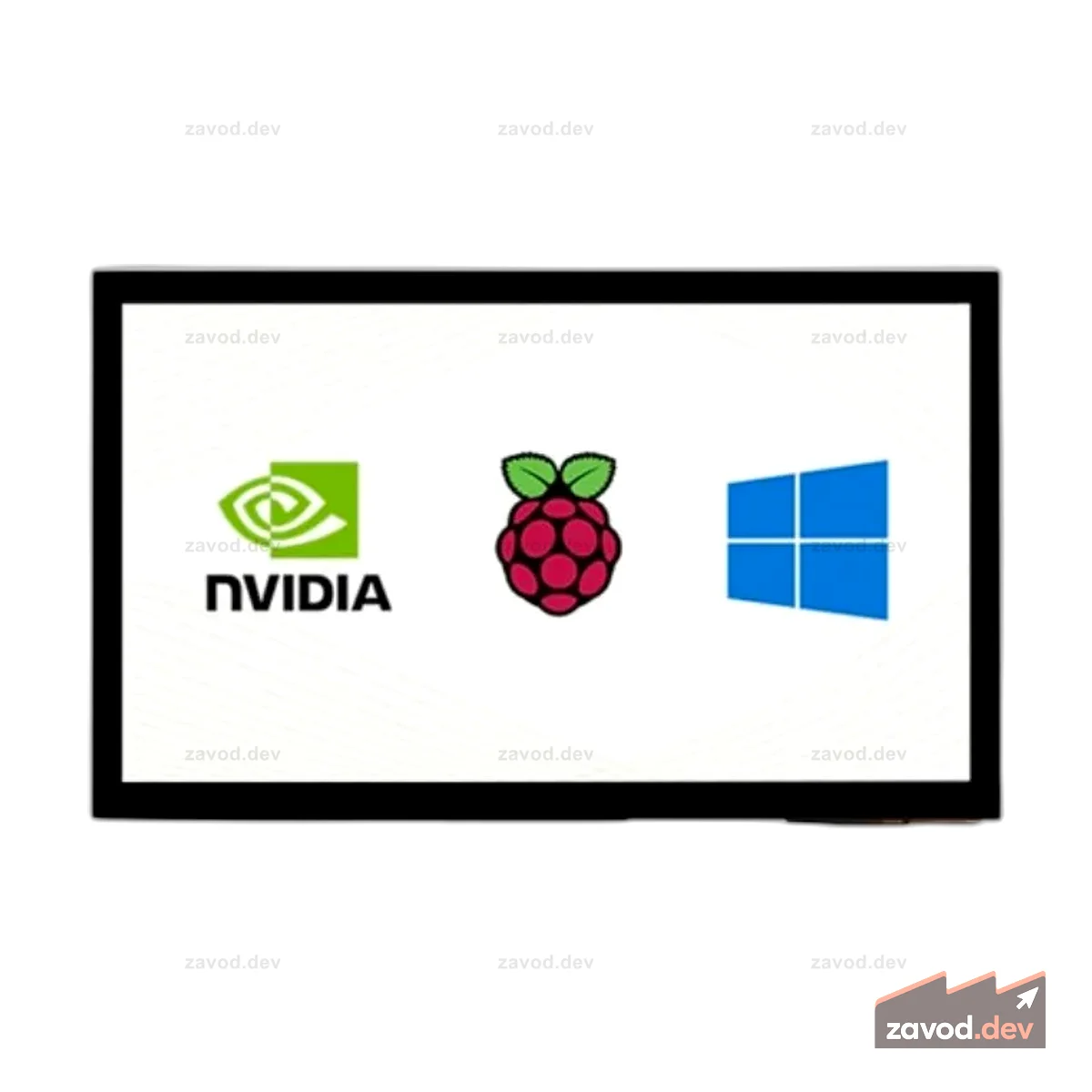 10,1-дюймовый емкостный сенсорный ЖК-экран HDMI (E) 1024 × 600 с поддержкой Raspberry Pi