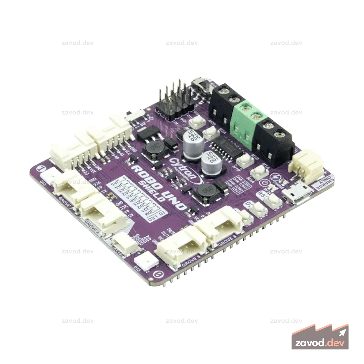 Cytron Robo Uno Shield для Arduino — универсальный щит для робототехники