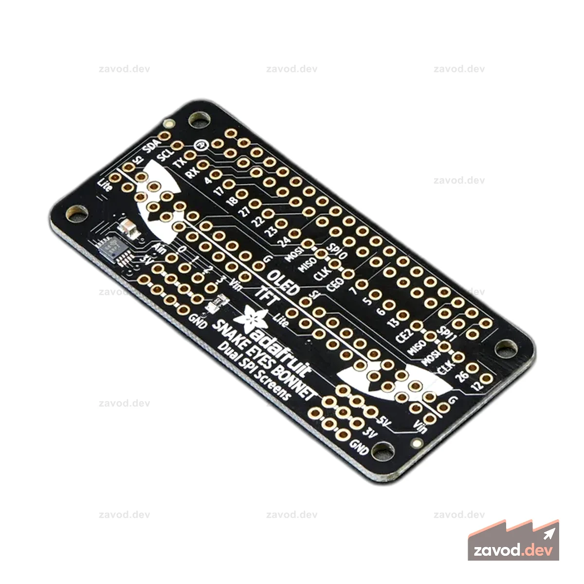 Капюшон с анимированными глазами Adafruit для мини-комплекта Raspberry Pi [без дисплеев]