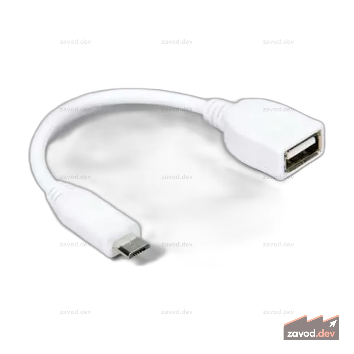 Raspberry Pi Zero 2 Переходник с разъемом Micro USB на разъем USB-A
