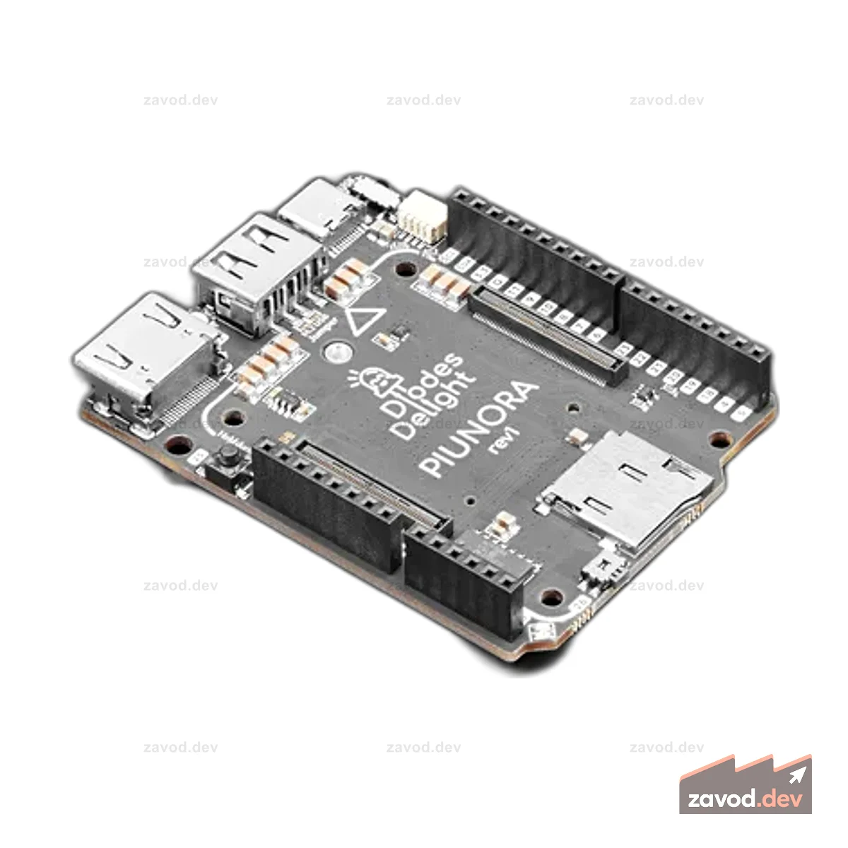 Piunora Pro Carrier для модуля Raspberry Pi 4 от Diodes Delight