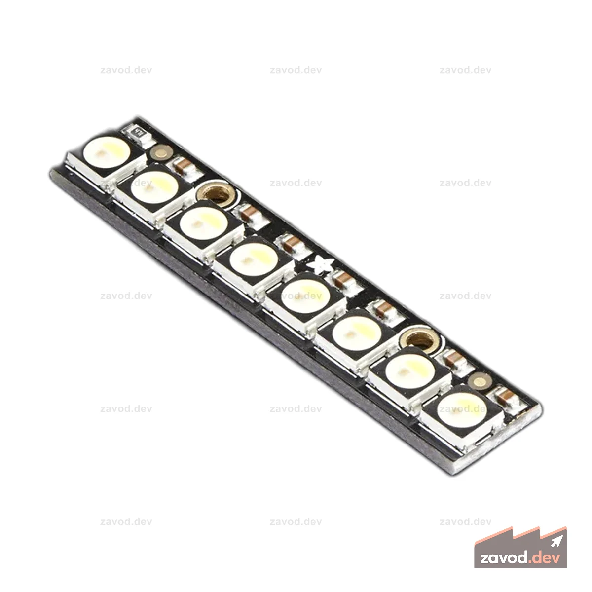 NeoPixel Stick — 8 светодиодов RGBW по 5050 — натуральный белый — ~4500K