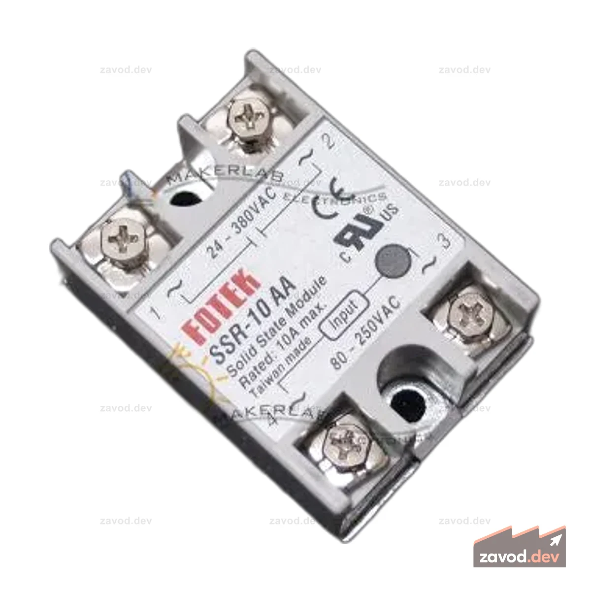 Твердотельное реле Fotek SSR-10AA (вход переменного тока 80-250 В) - оригинал