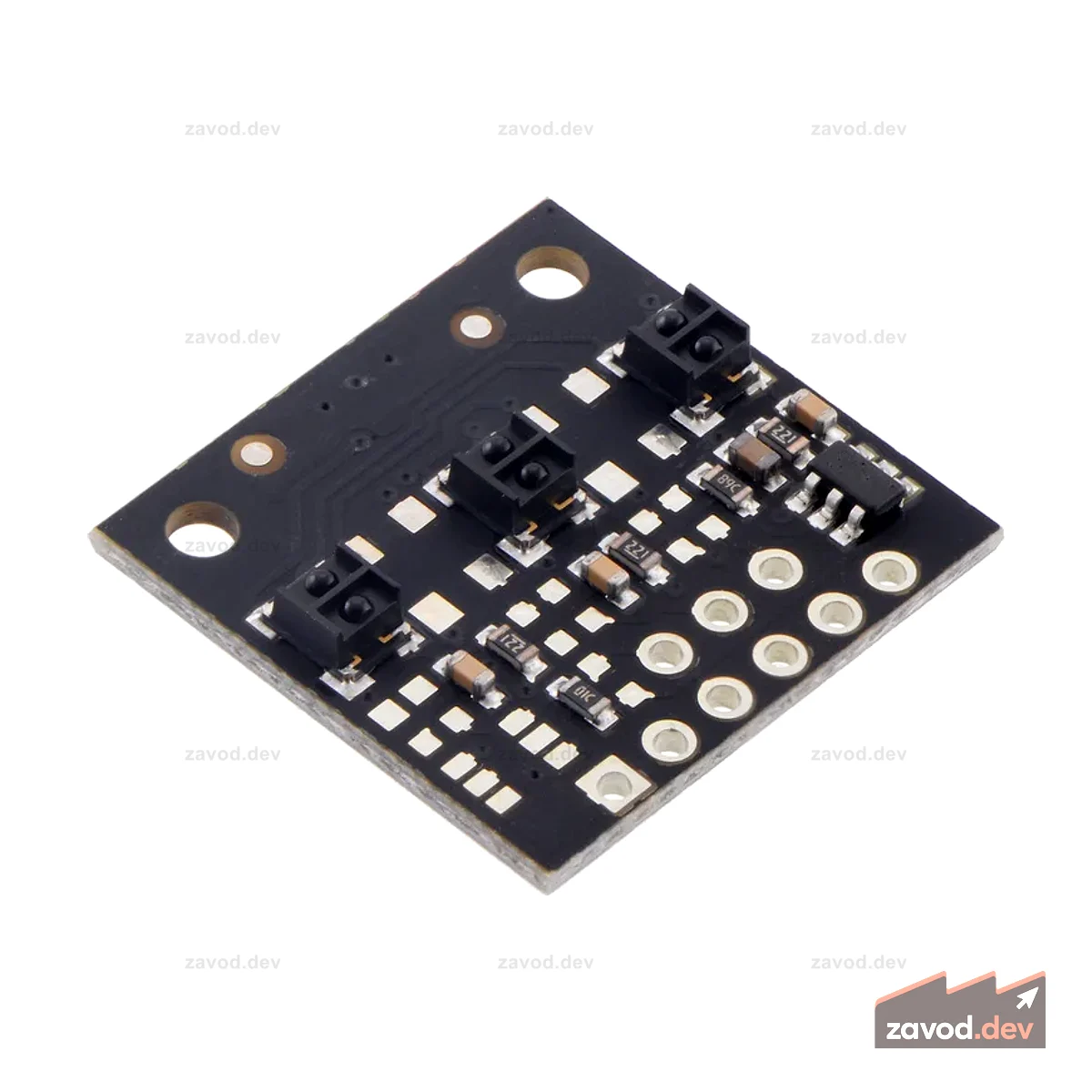 QTRX-MD-03RC Матрица датчиков отражения: 3-канальный, шаг 8 мм, RC-выход, малый ток