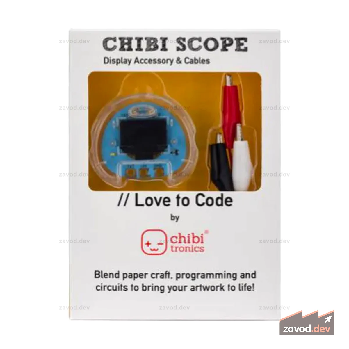 Chibitronics Love to Code: зажимы-крокодилы Chibi Scope