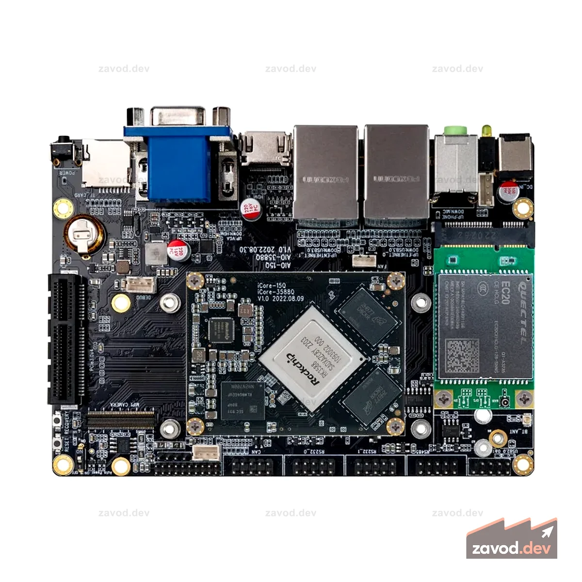 AIO-3588Q 8K AI ARM Motherboard