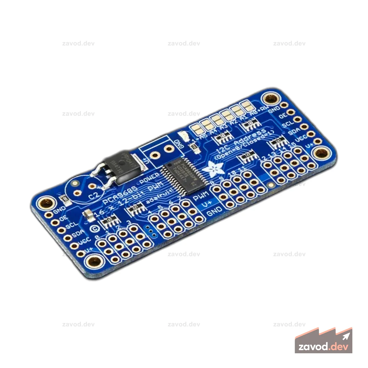 Adafruit 16-канальный 12-битный ШИМ/серводрайвер — интерфейс I2C [PCA9685]