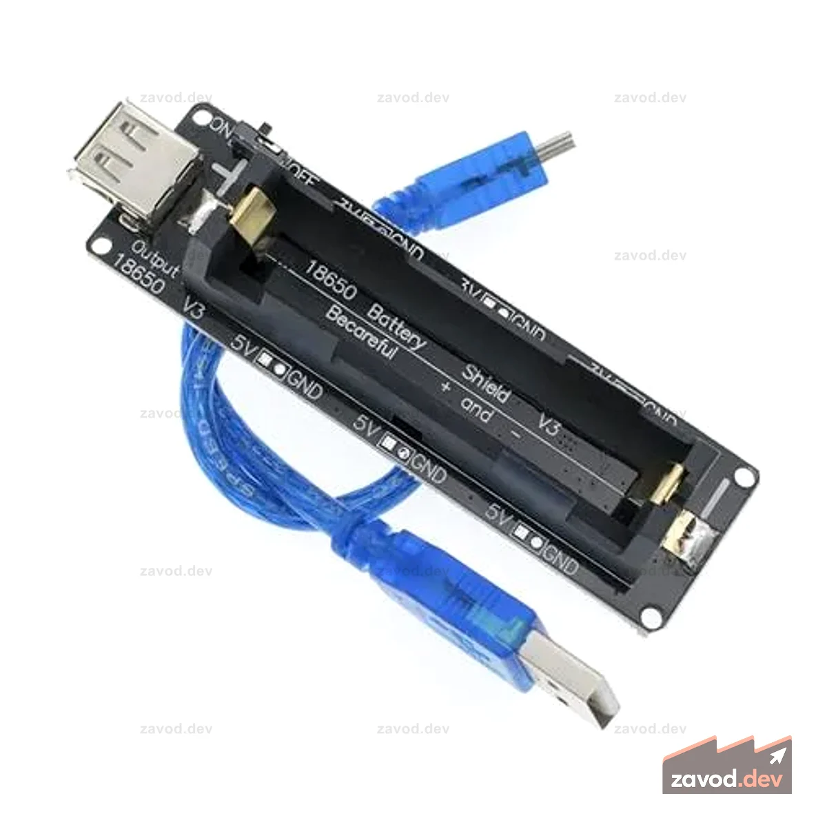 HKD 1X18650 BATT HOLD/CHRG+CABLE