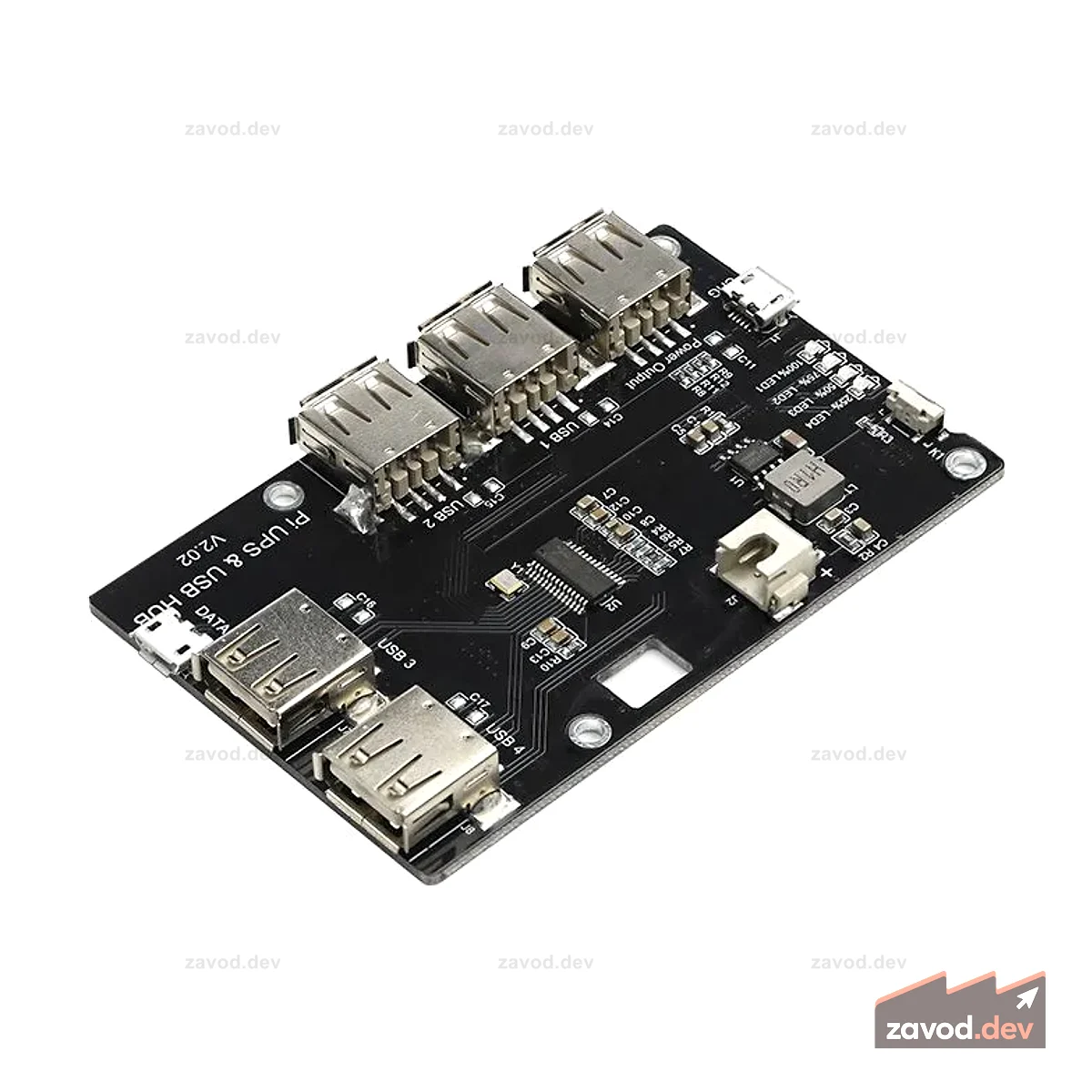 Блок питания Raspberry Pi и USB-концентратор