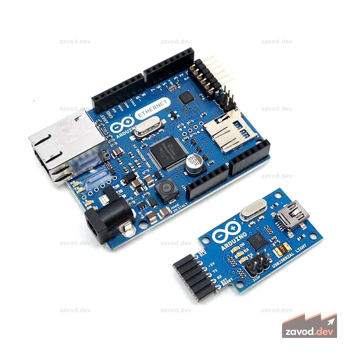 Arduino Ethernet БЕЗ PoE + USB2SERIAL
