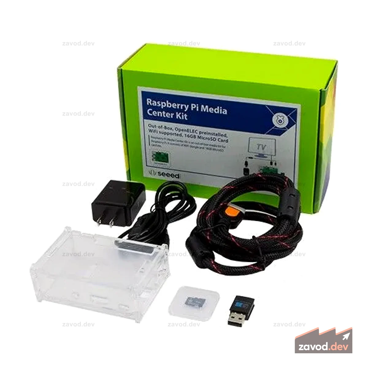 Комплект медиацентра Raspberry Pi