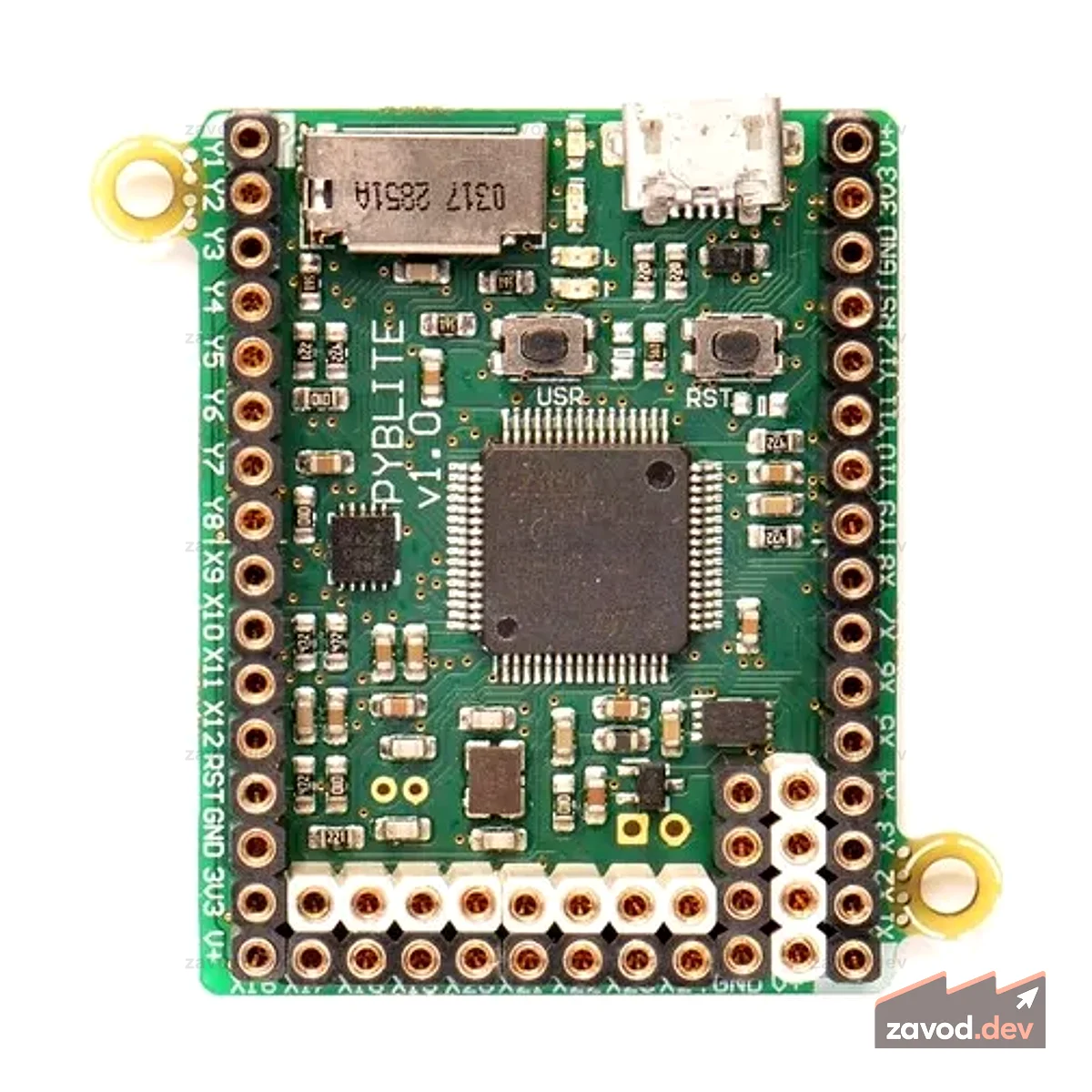 MicroPython pyboard lite v1.0 с акселерометром и заголовками