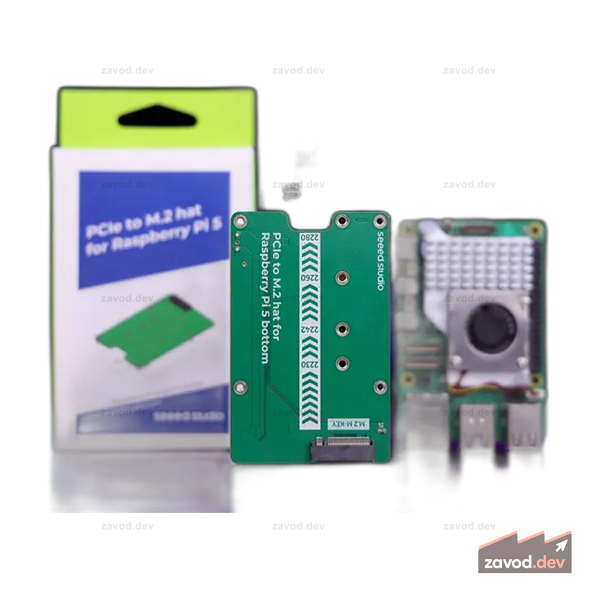 Шляпа PCIe-M.2 для Raspberry Pi 5, поддержка SSD NVMe, поддержка Hailo8/8L