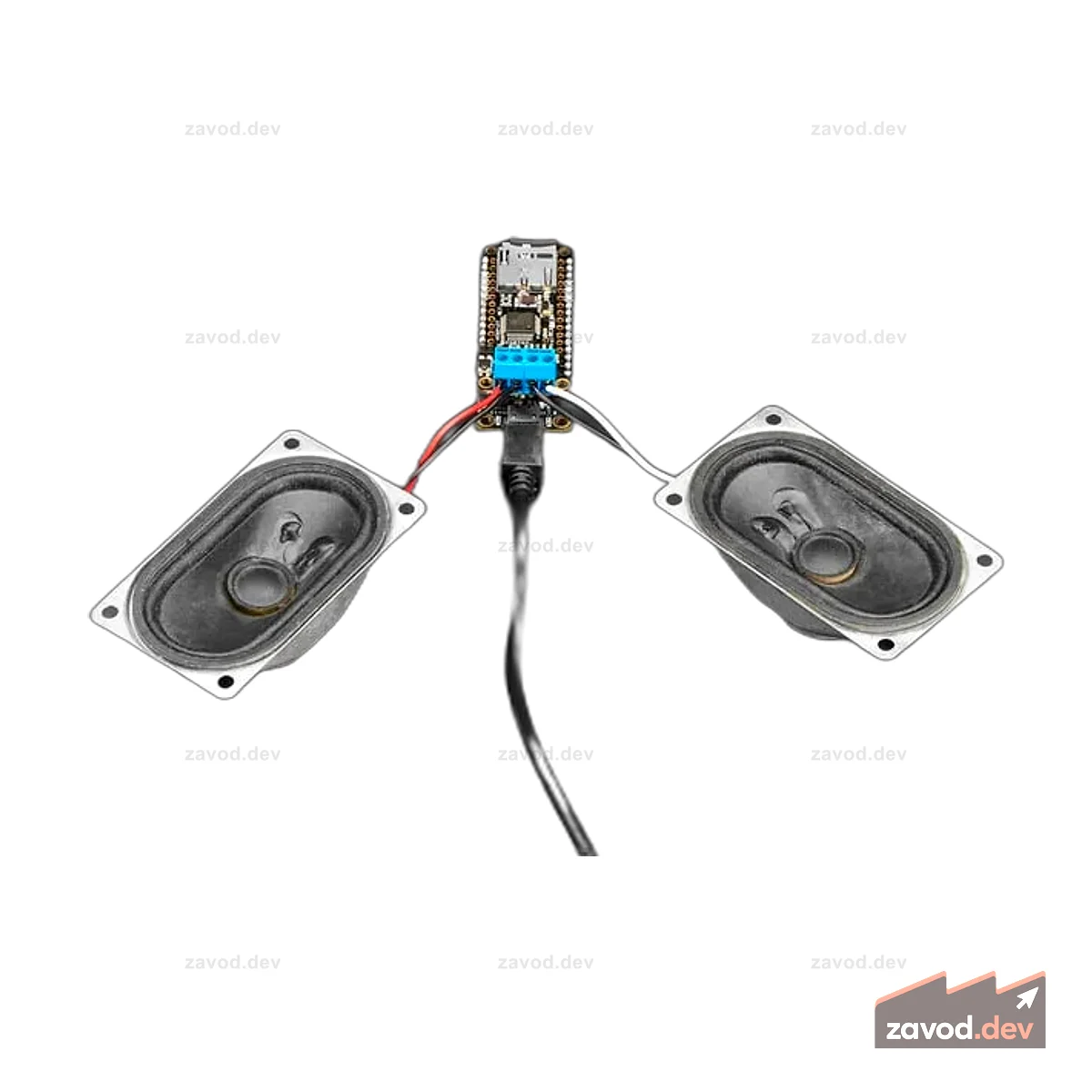 Music Maker FeatherWing с усилителем - синтезаторный MIDI-плеер MP3 OGG WAV