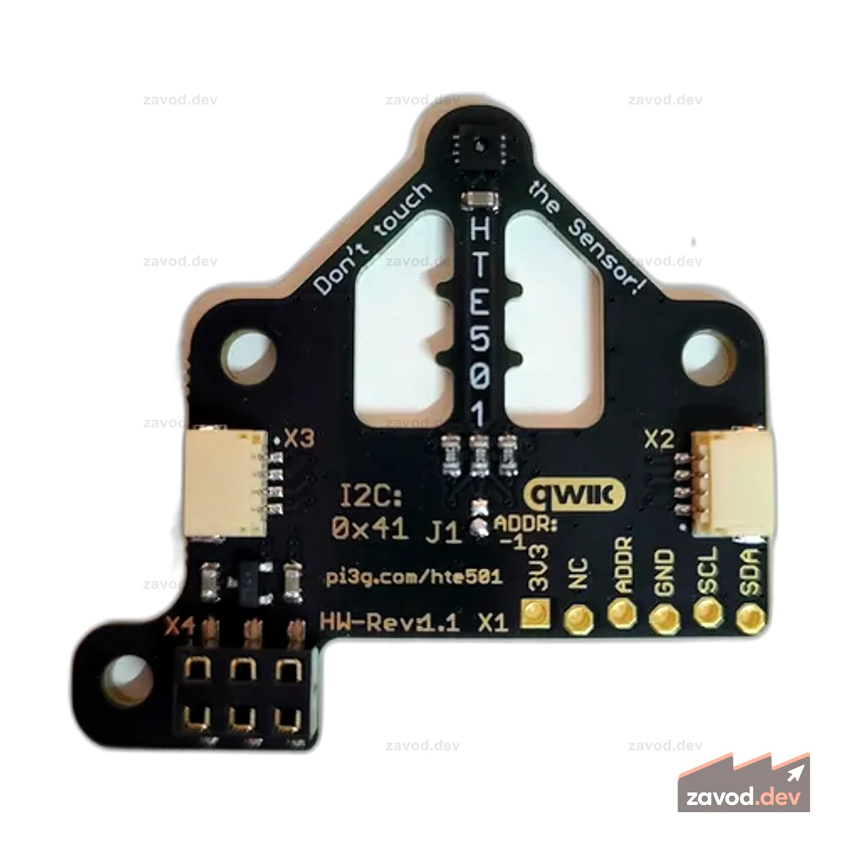 Коммутационная плата HTE501 - Hochpräziser digitaler Feuchtigkeits- und Temperaturmesssensor