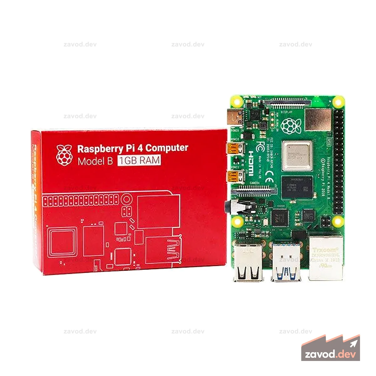 Плата Raspberry Pi 4B и стартовый комплект