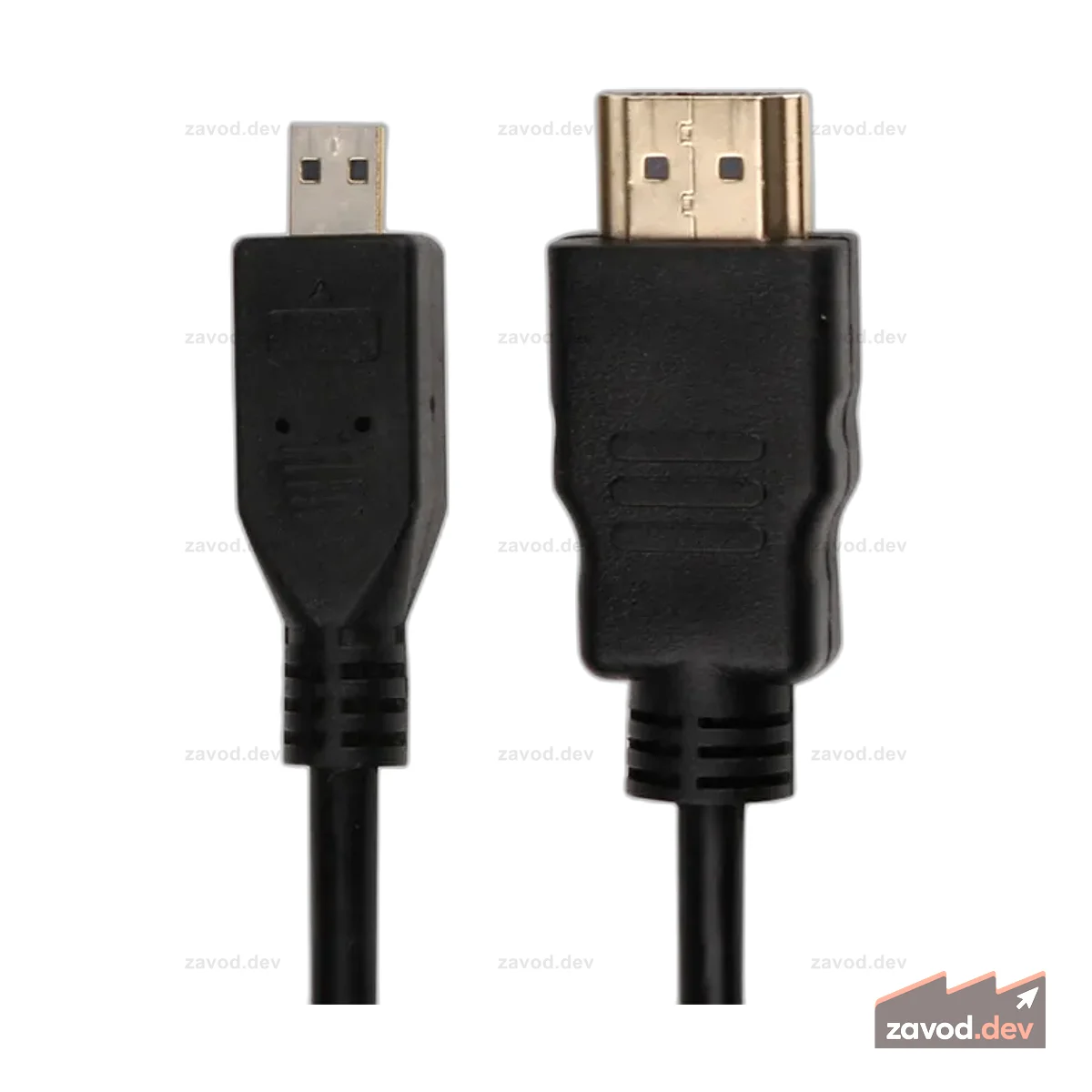 Кабель-переходник Micro-HDMI к HDMI для Raspberry Pi 4B 1,5M 4K Разъем для передачи данных и дисплея