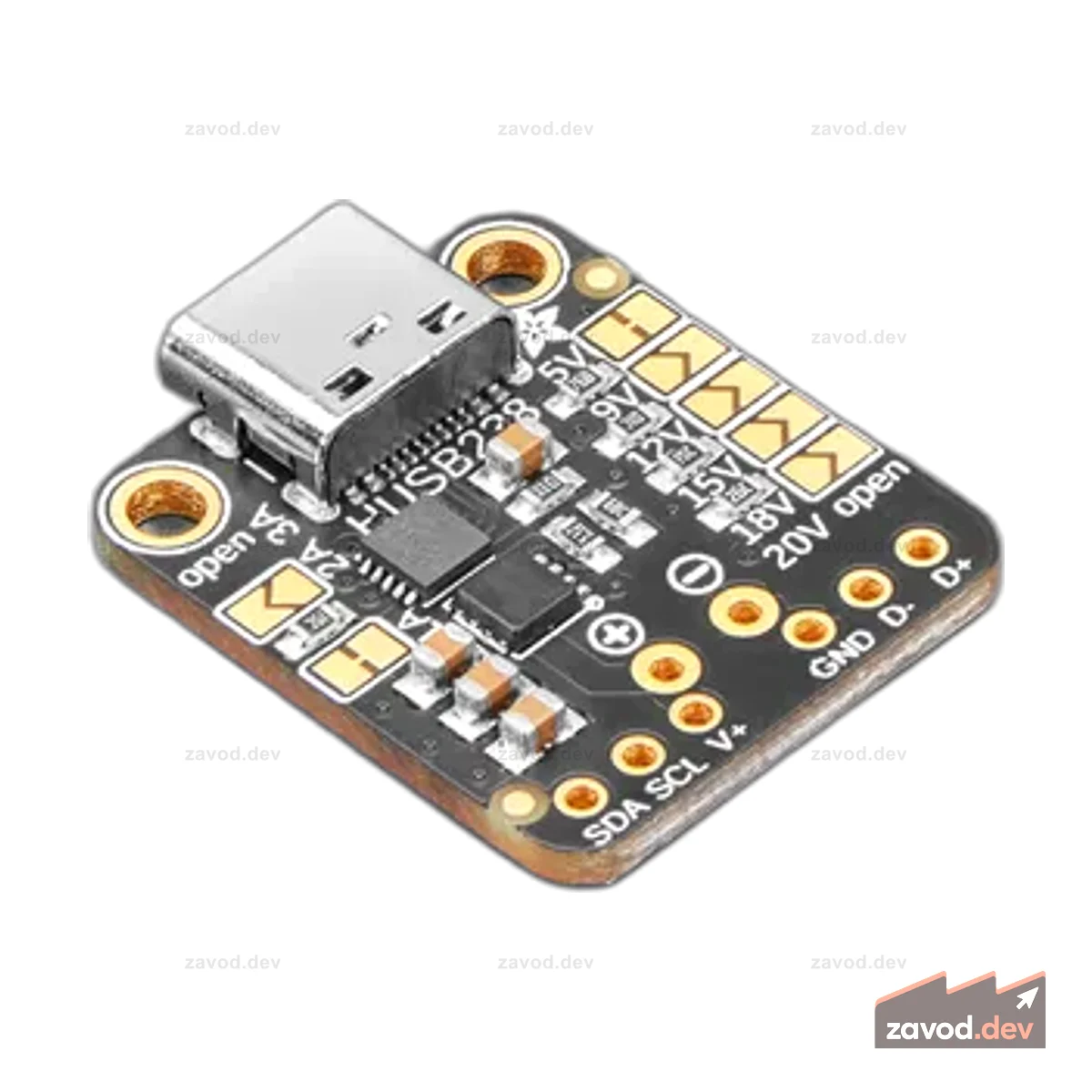 Adafruit USB Type C Имитатор подачи питания — I2C или фиксированный