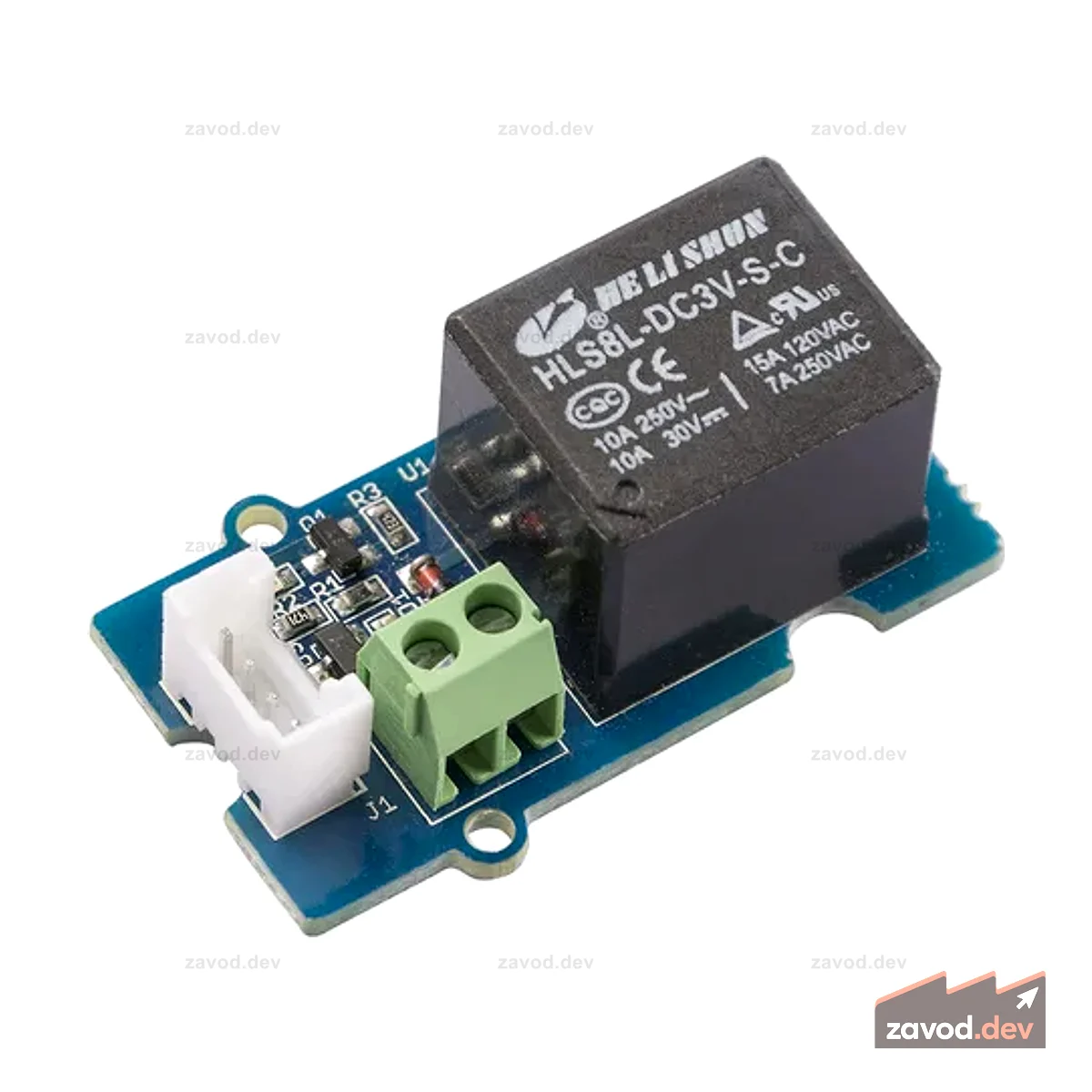 Grove - Сильноточное реле 5 В/10 А, маленькое одностороннее механическое реле Arduino