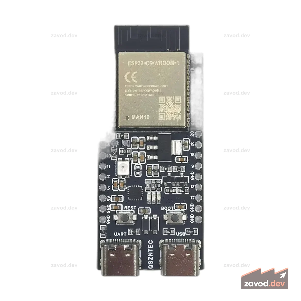 ESP32-C6-N16-DevKit ESP32-C6 16 МБ флэш-памяти ESP32 Wi-Fi + Bluetooth Интернет вещей Плата разработки ESP Основная плата