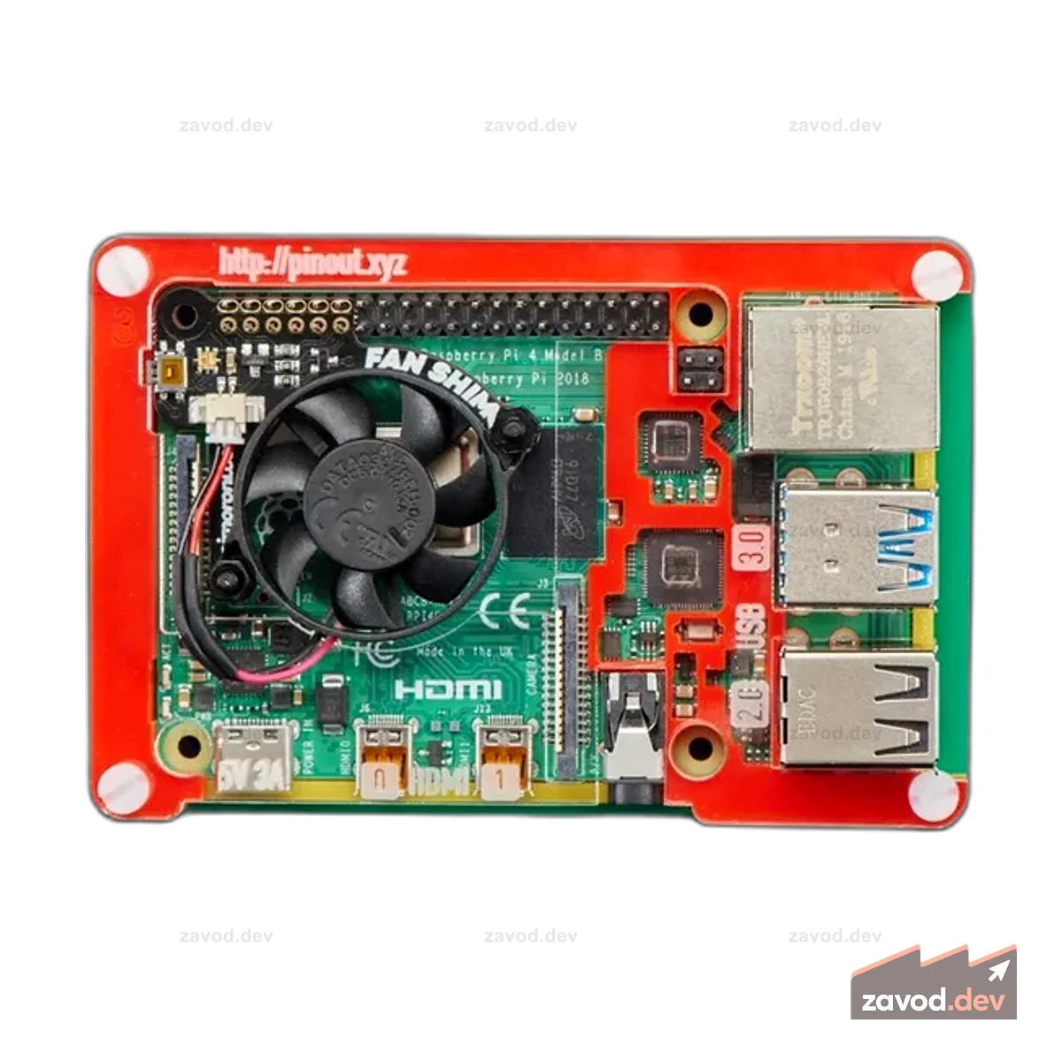 Прокладка вентилятора Pimoroni для Raspberry Pi