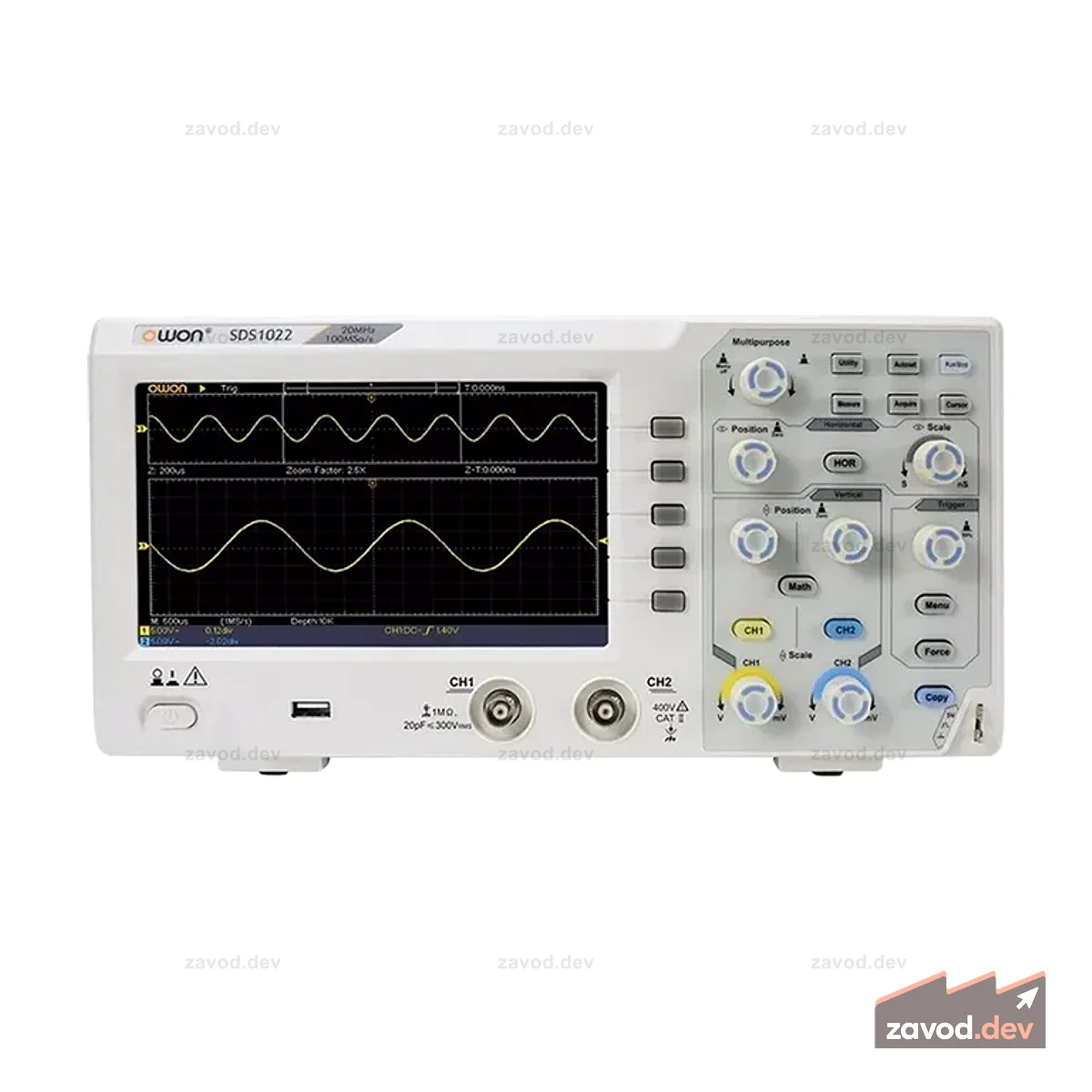 Owon SDS 1022 Цифровой запоминающий осциллограф, 20 МГц