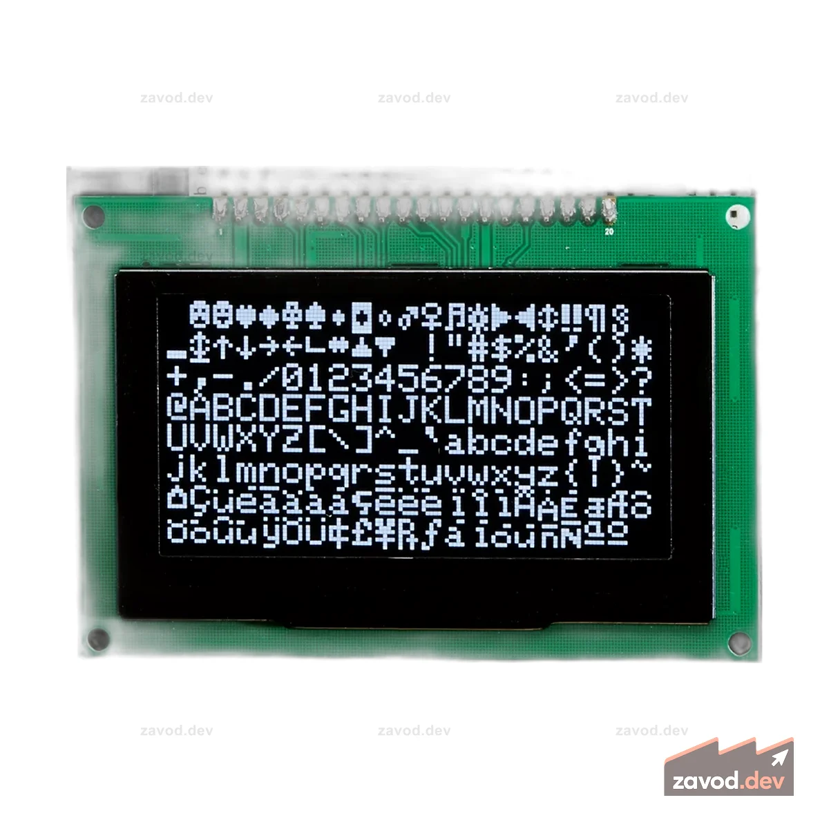 Комплект модуля графического OLED-дисплея монохромный 2,7 128x64