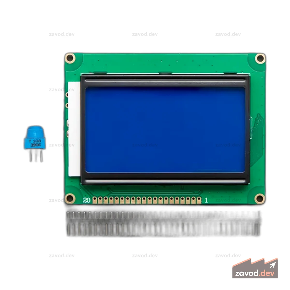 Графический KS0108 LCD 128x64 + доп.