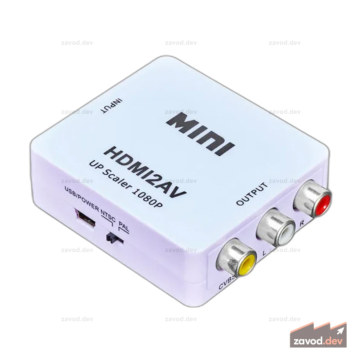 Адаптер HDMI-RCA для аудио и видео NTSC или PAL