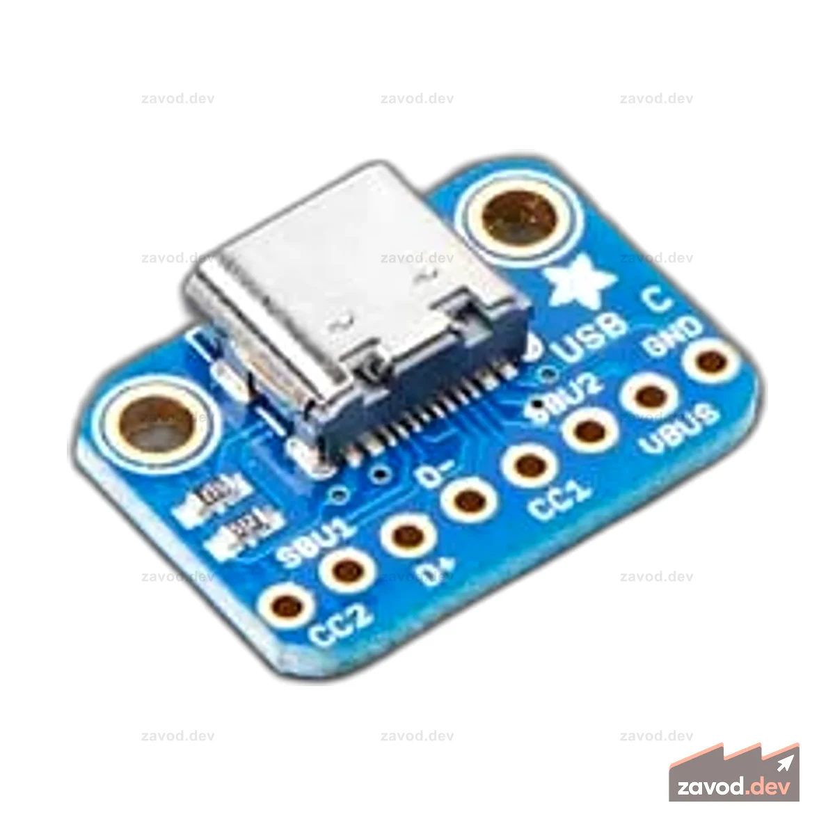Коммутационная плата Adafruit USB Type C — нисходящее подключение