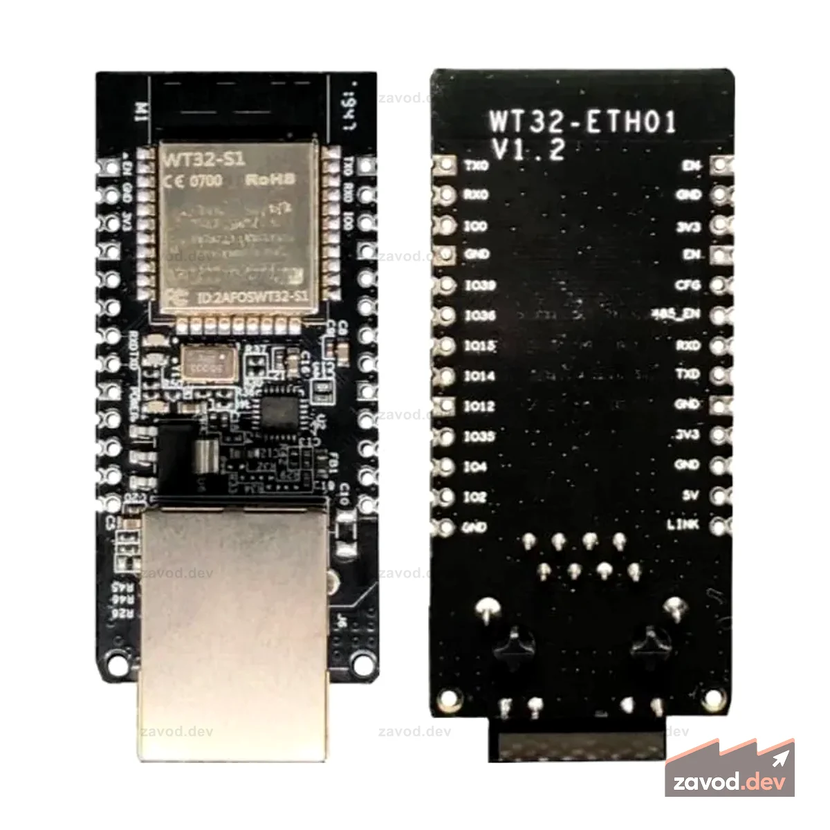 WT32-ETH01 Встроенный последовательный сетевой модуль — ESP32 Wi-Fi + Bluetooth-шлюз 2-в-1 с портом Ethernet