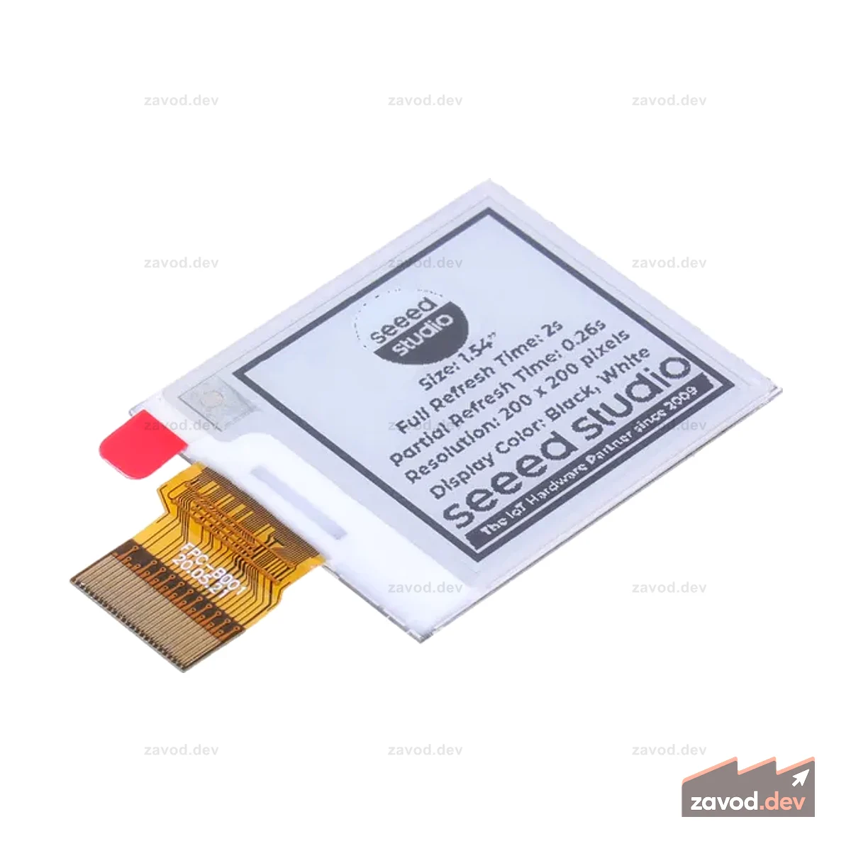 1,54-дюймовый монохромный дисплей eInk/ePaper с разрешением 200x200 пикселей, интерфейс SPI, поддержка XIAO/Arduino/STM32