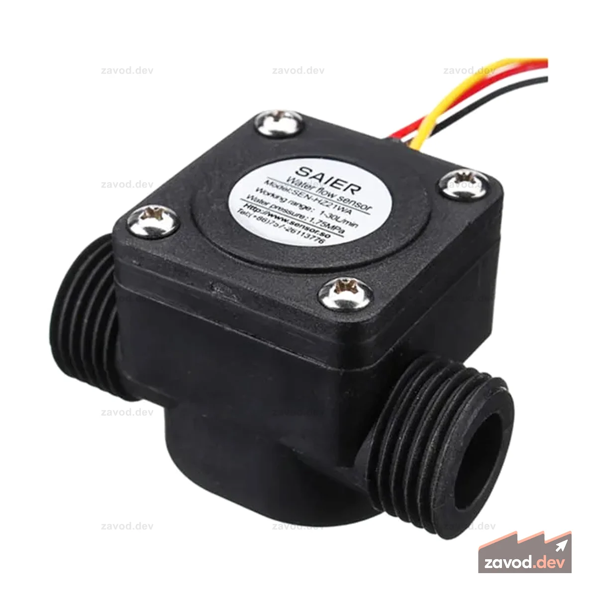 SEN-HZ21WA G1/2” Датчик расхода воды – Нейлоновый расходомер