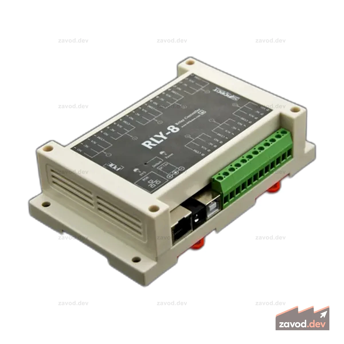 8-канальный релейный контроллер Ethernet (поддержка PoE и USB)