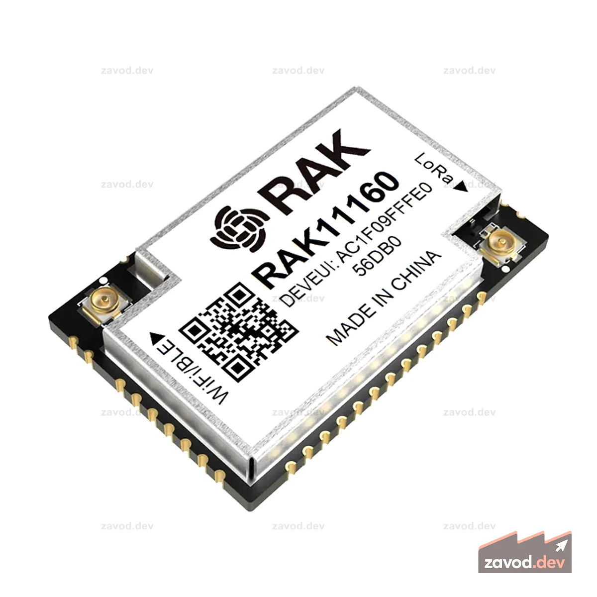 Двухъядерный модуль для LoRaWAN® с WiFi и BLE | Модуль ESP32-C2 + STM32WLE5 для Интернета вещей большого радиуса действия с батарейным питанием | RAK11160