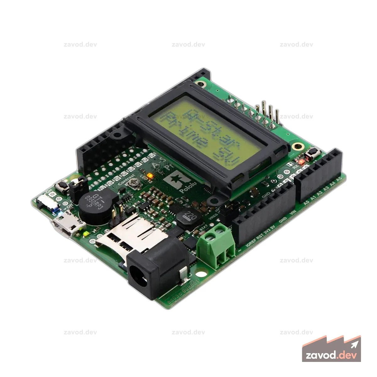 A-Star 32U4 Prime SV microSD с ЖК-дисплеем