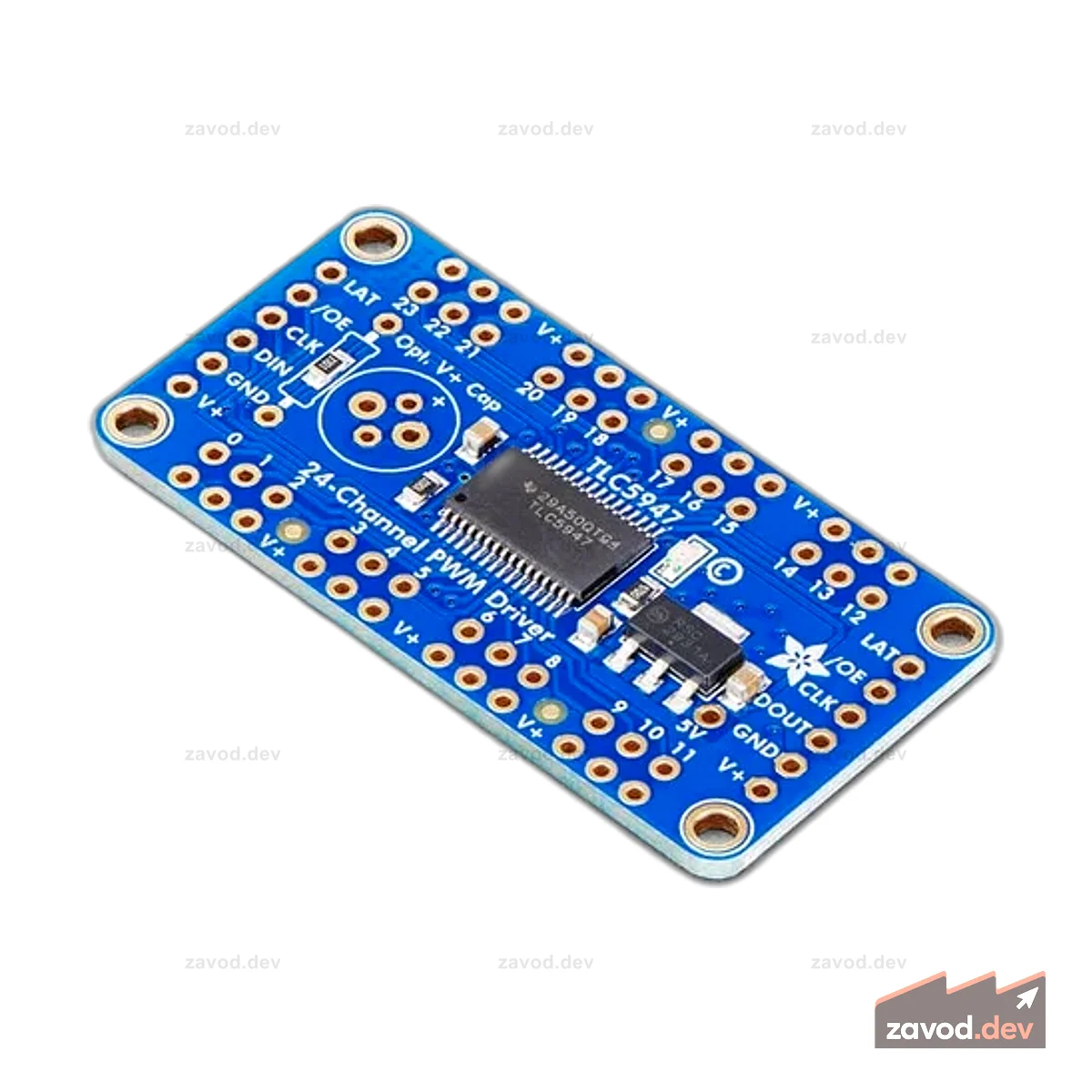 Adafruit 24-канальный 12-битный светодиодный драйвер с ШИМ — интерфейс SPI — TLC5947