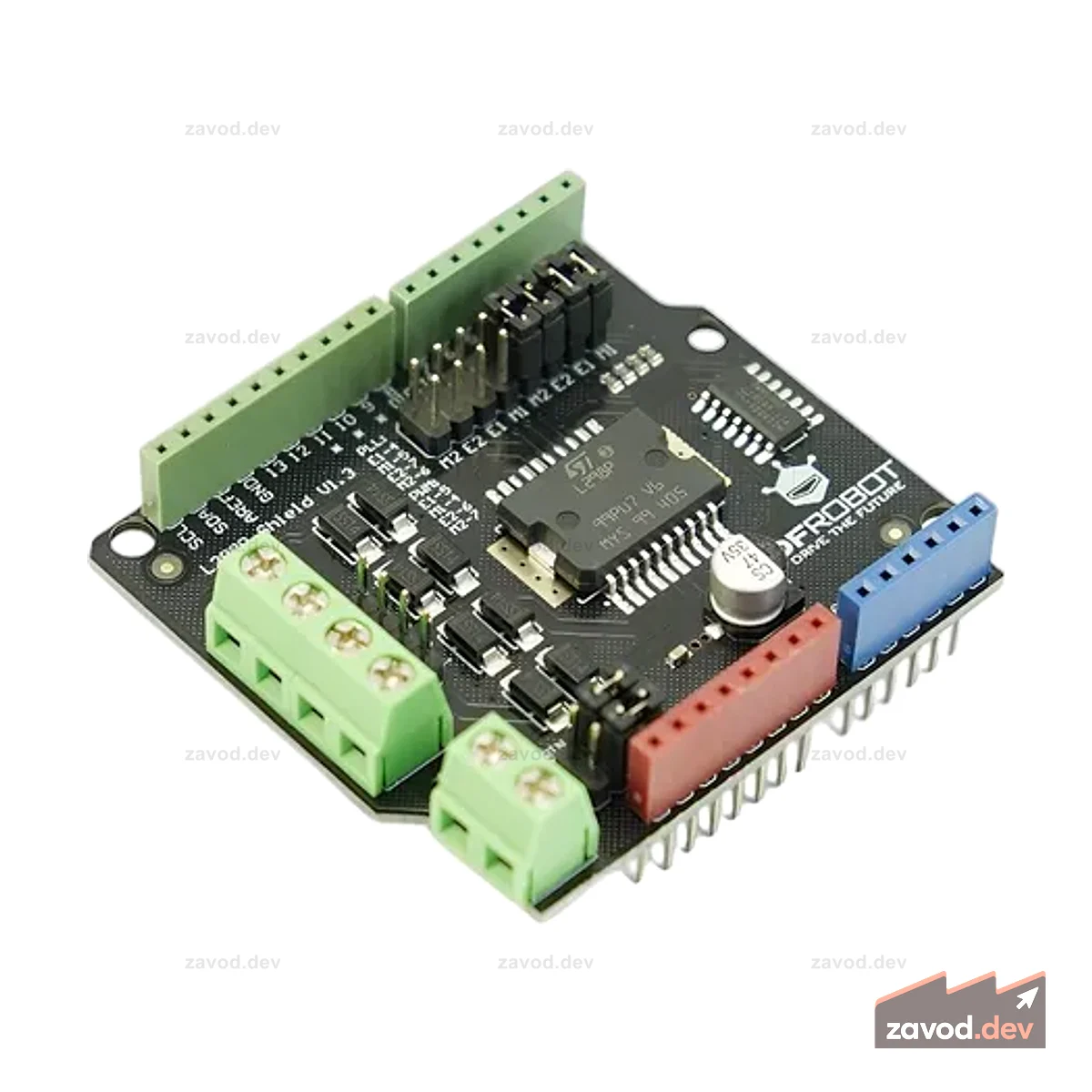 Приводные двигатели с Arduino Motor Shield L298P