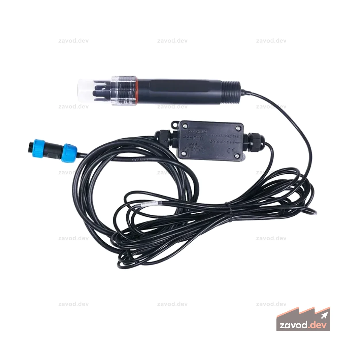 Промышленный датчик pH MODBUS-RTU RS485 и аналоговое напряжение 0–2 В (S-pH-01B), с водонепроницаемым авиационным разъемом