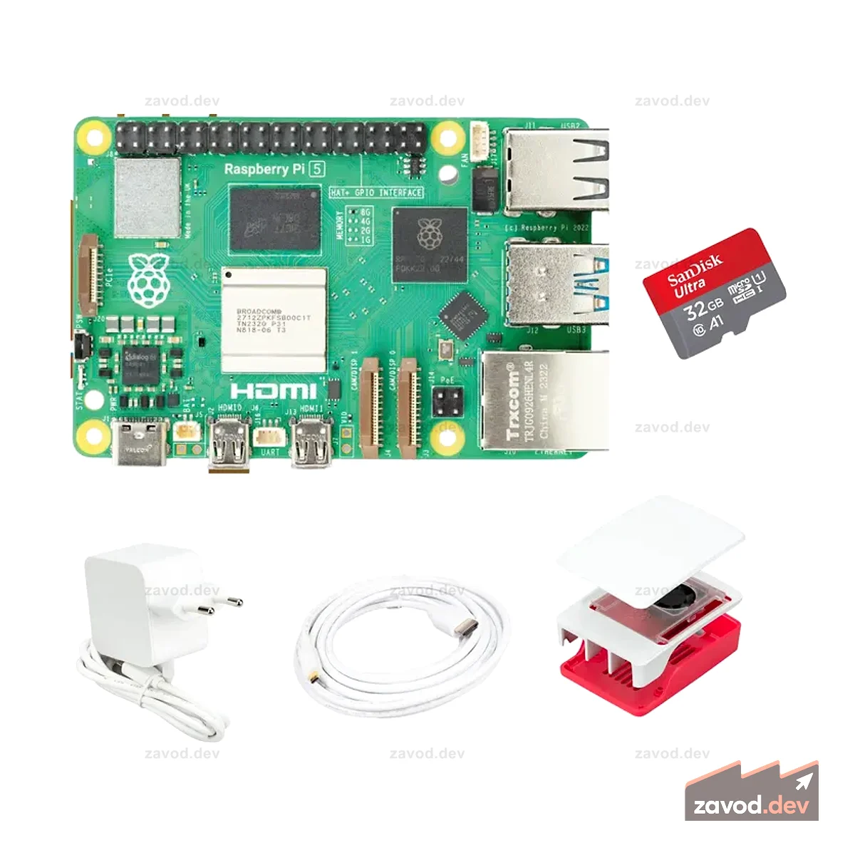 Официальный стартовый комплект Raspberry Pi 5 8 ГБ