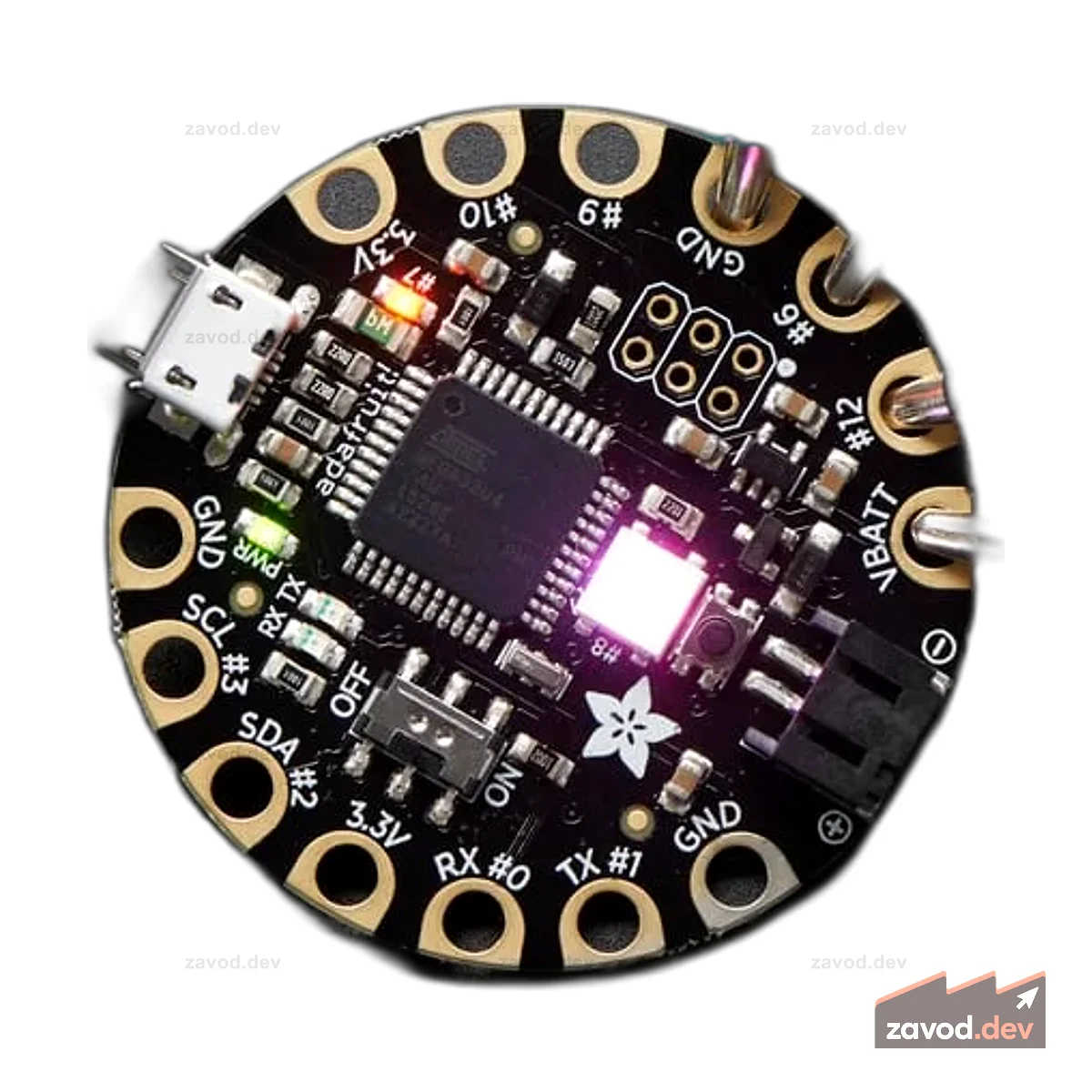 FLORA - Носимая электронная платформа: Arduino-совместимая