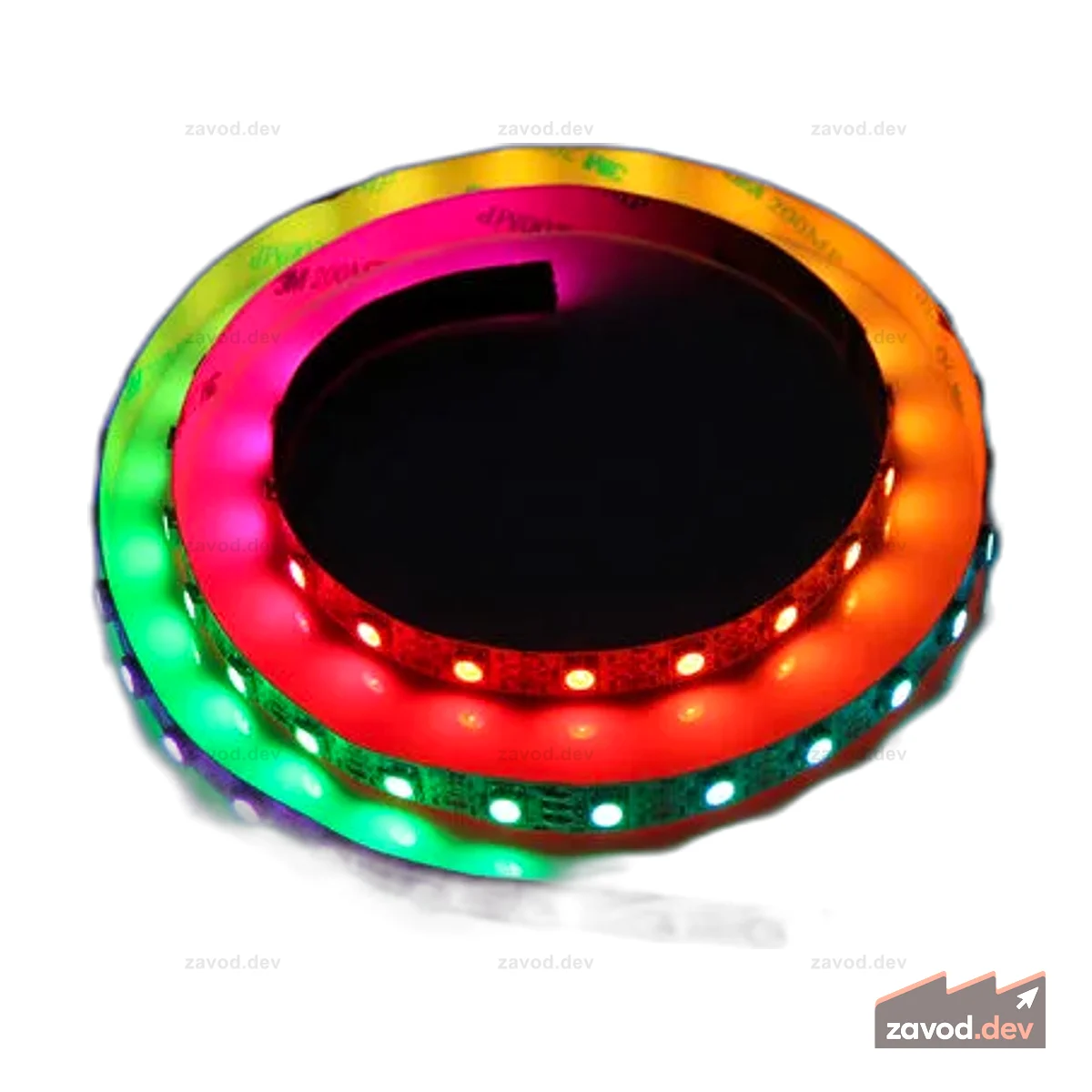 Цифровая RGB светодиодная гибкая лента 30 светодиодов - 1 метр