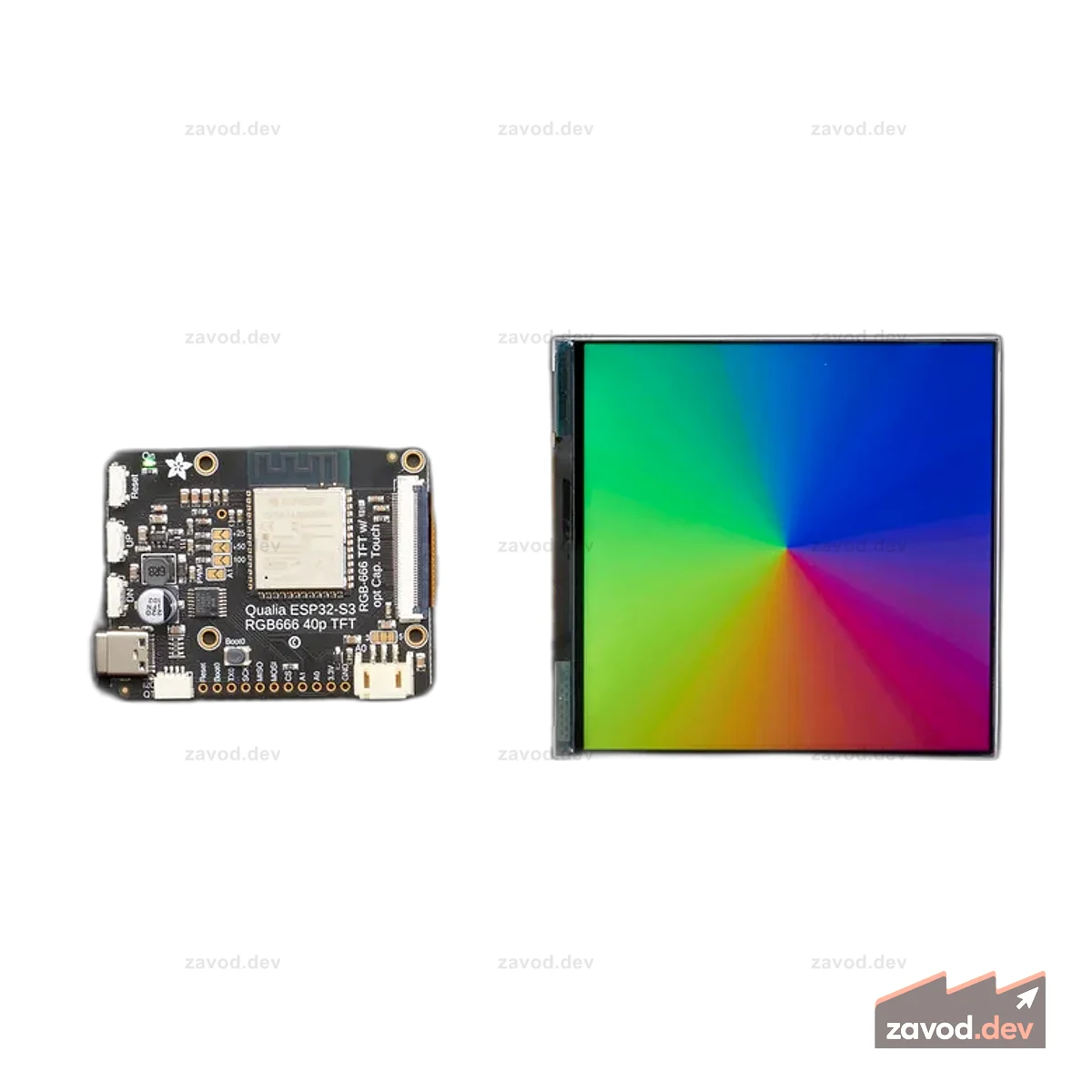 Квадратный TFT-дисплей RGB 666 TTL — 4 дюйма, 720x720 — без сенсорного экрана — TL040HDS20-B1502A