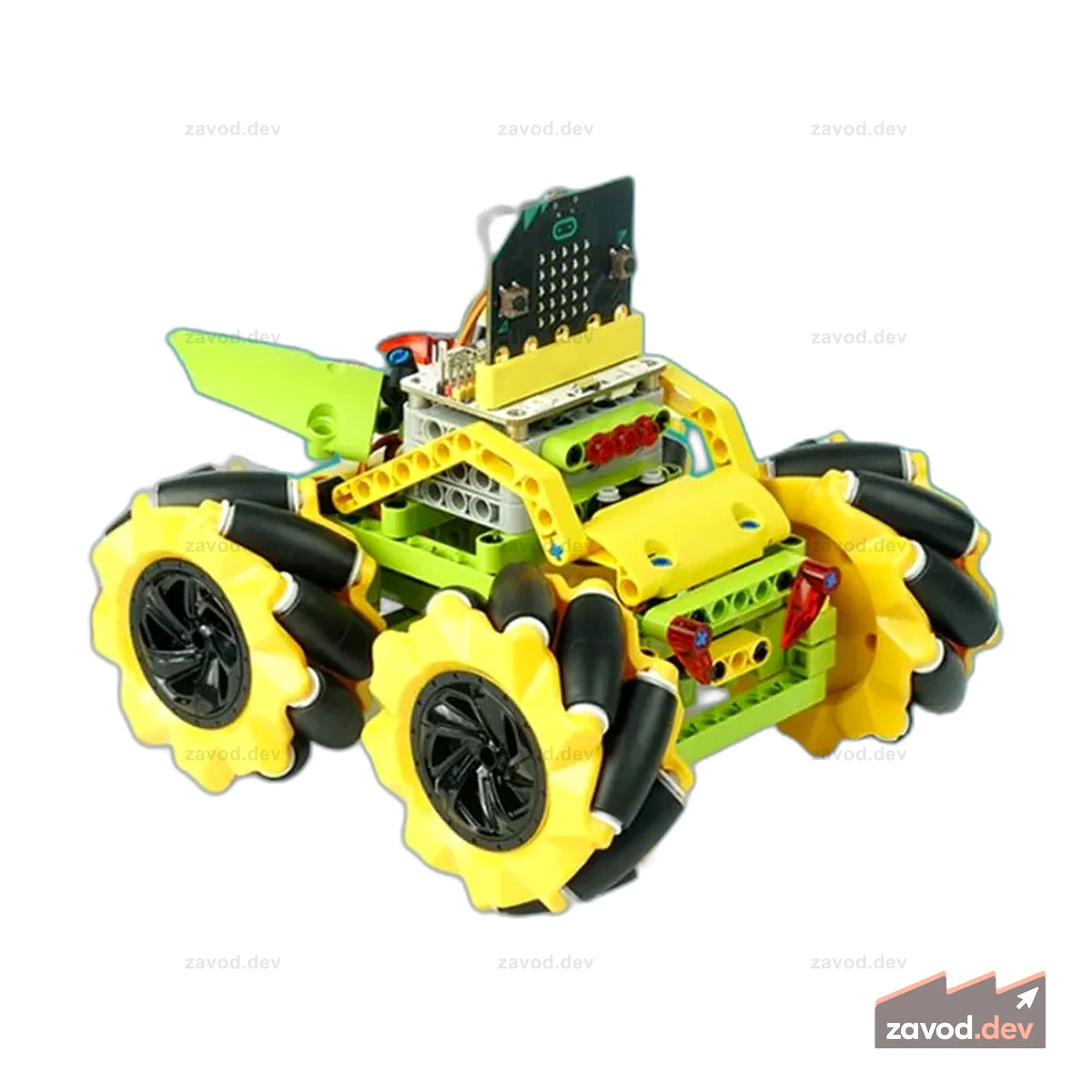 micro:bit Wonder Rugged Car (желтый) (без платы micro:bit)