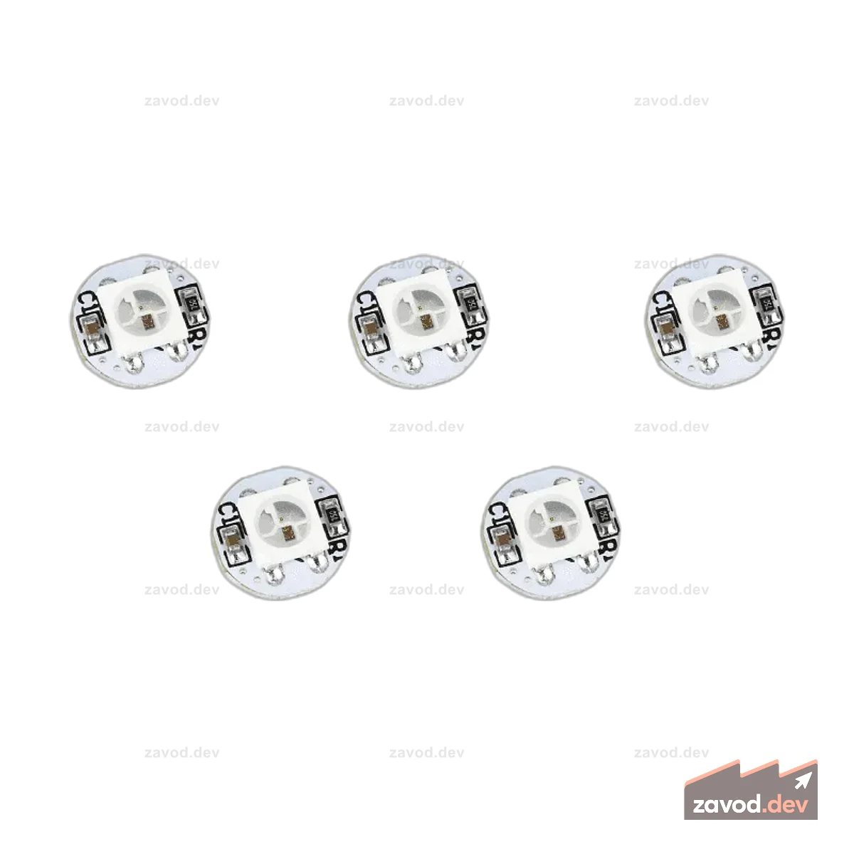 10-битный светодиод WS2812 5050 RGB (5 шт. в упаковке)