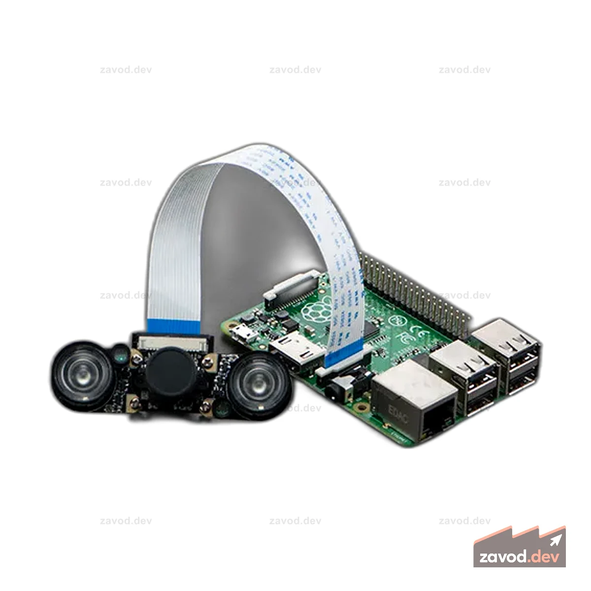 Камера ночного видения 5 МП для Raspberry Pi (совместима с Raspberry Pi 4B)