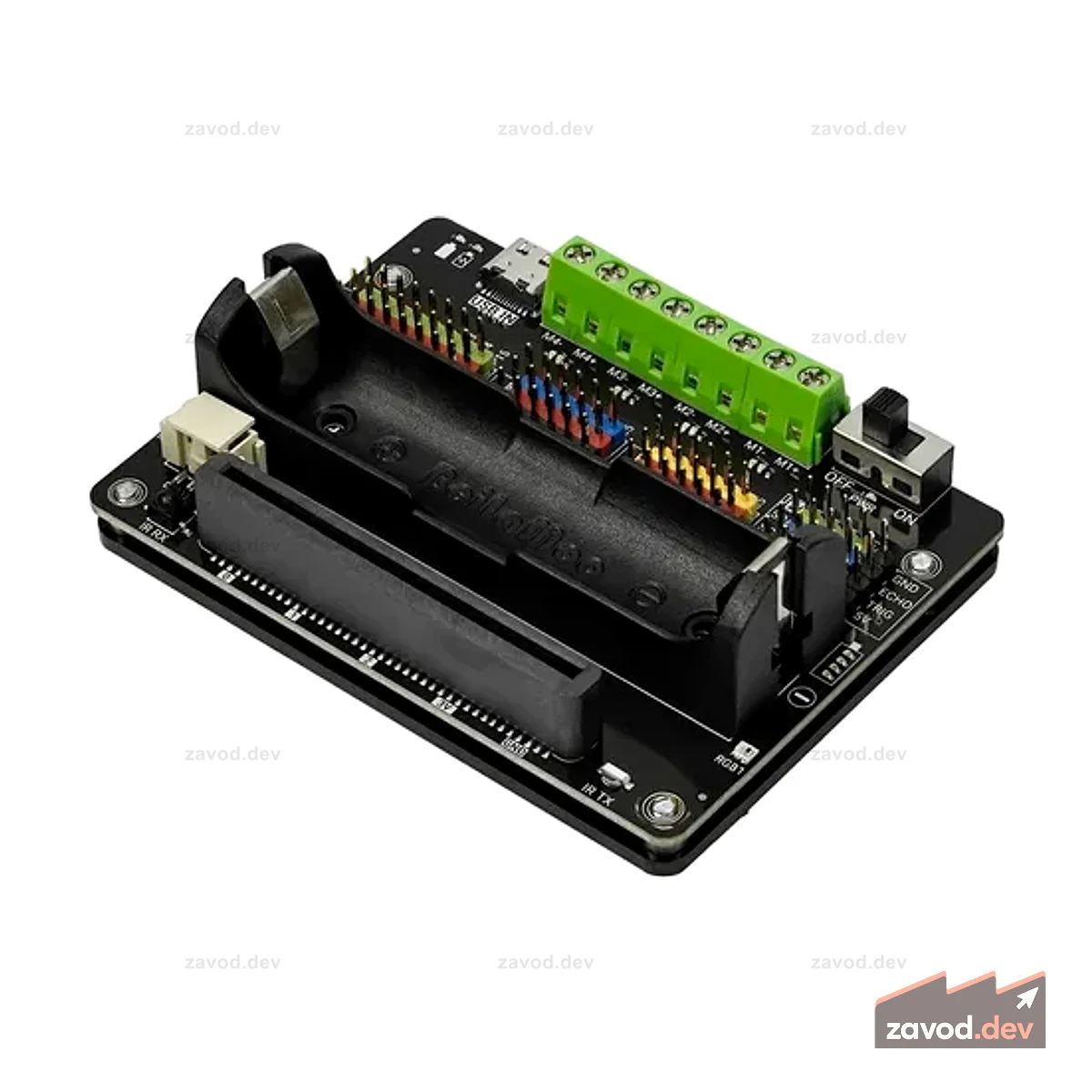 Многофункциональная плата расширения для UNIHIKER K10 и micro:bit (Power & Motion)