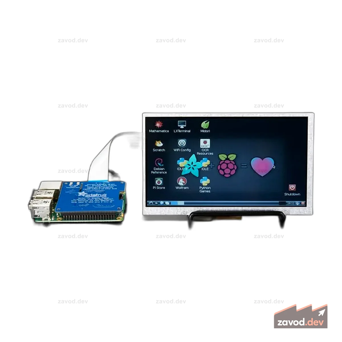 Кипа Adafruit DPI TFT для Raspberry Pi