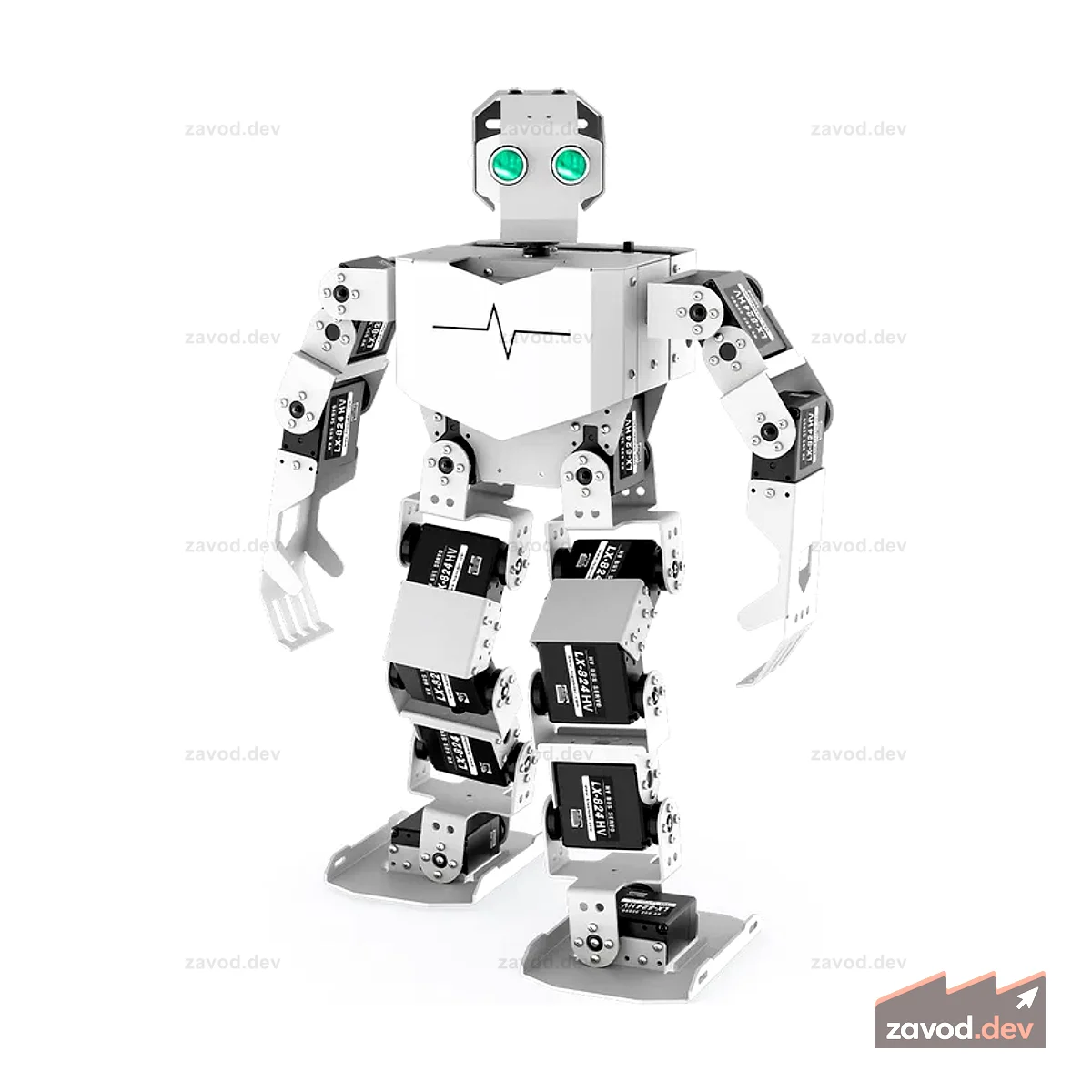 Робот-гуманоид Hiwonder Tonybot с мультимодальными большими моделями искусственного интеллекта, визуальным искусственным интеллектом и голосовым взаимодействием, комплектом для образовательного программирования, поддержкой Arduino, Scratch и Python