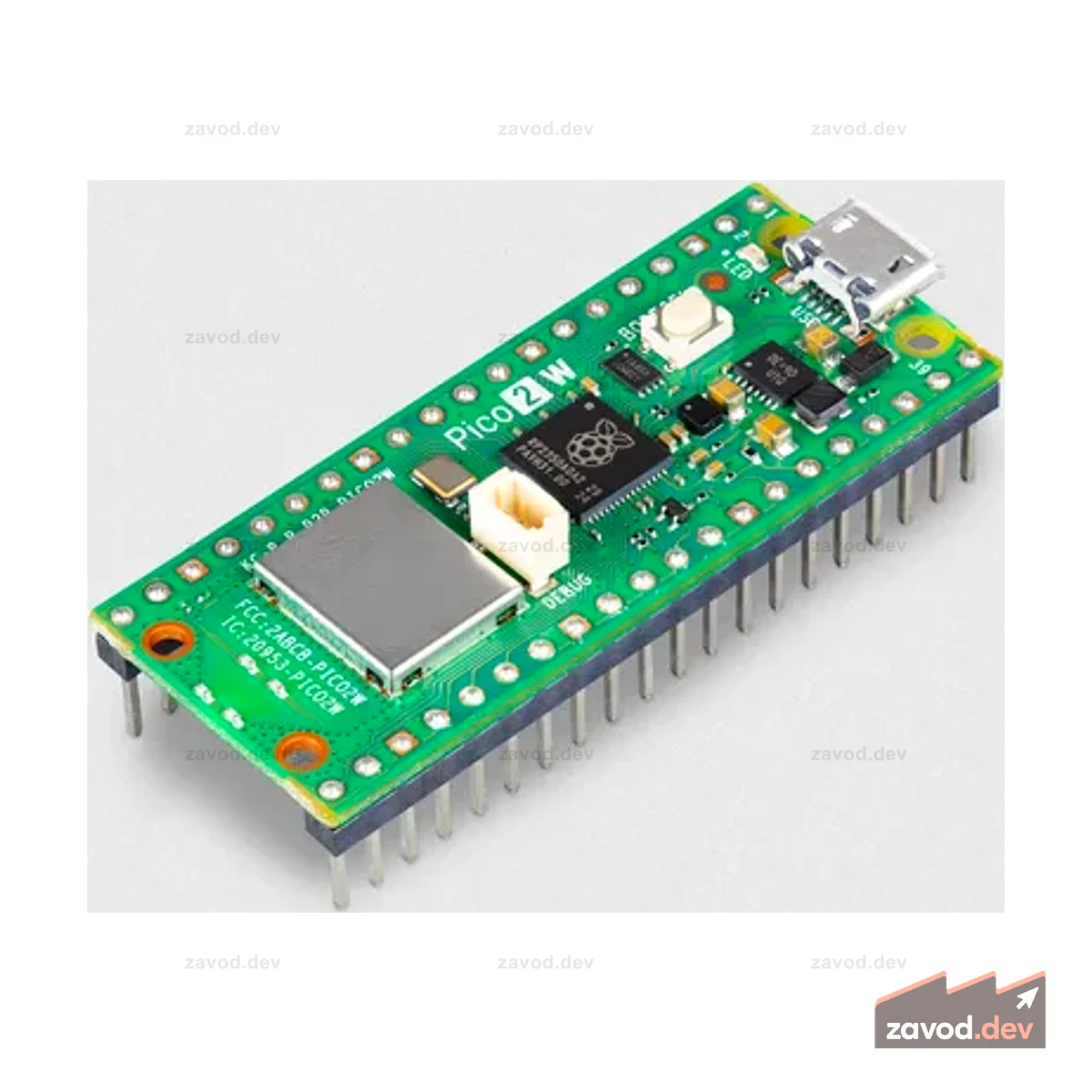 Raspberry Pi® Pico 2W с разъемом